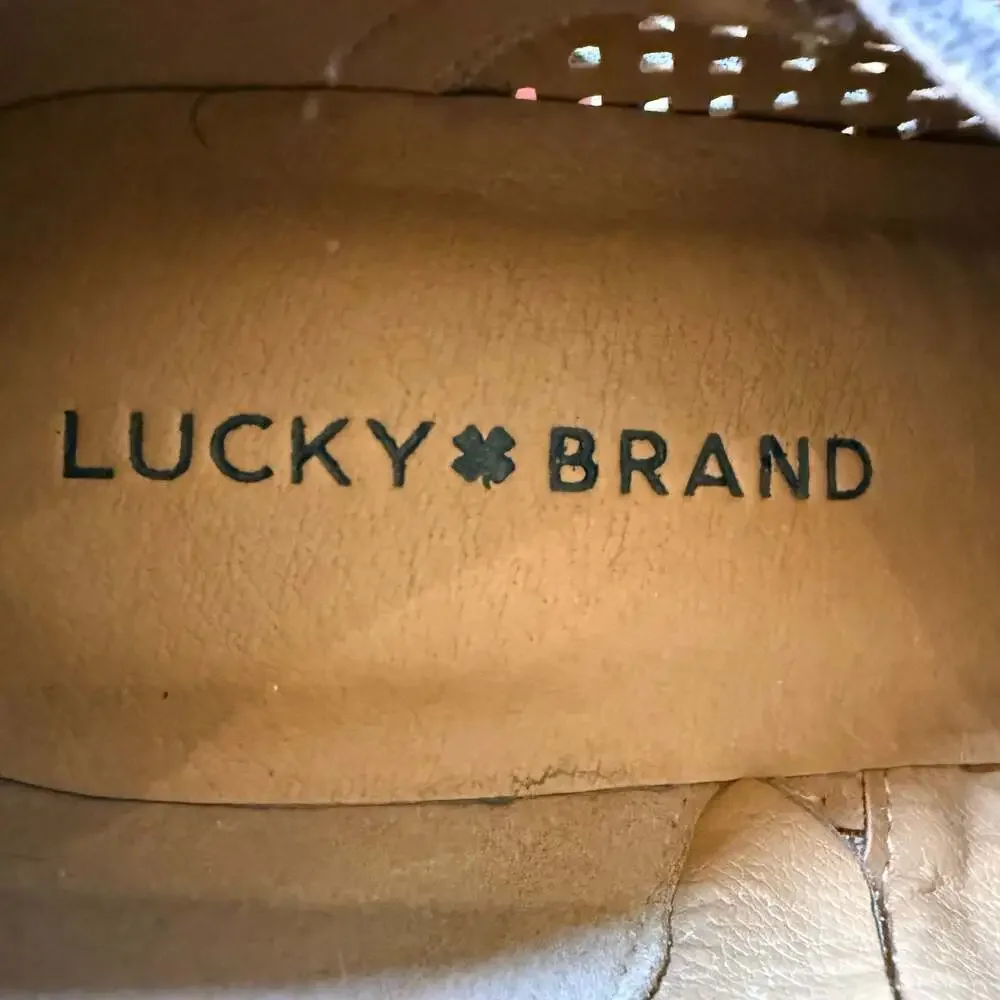 Lucky Brand Baylah Perforated Suede Ankle Booties